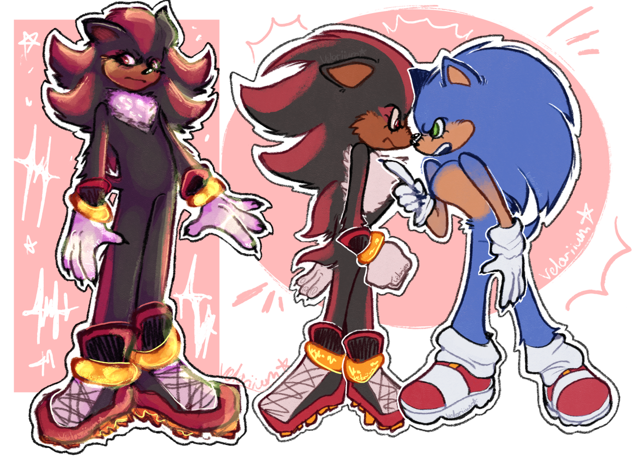 shadow the hedgehog in sonic movie version 3 by Ashleigh10798 on