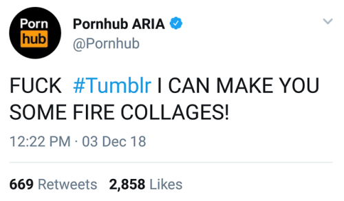 nihilismpastry:helplesslycanadian:nihilismpastry:yssamaria:Y'all… Pornhub is out here being supporti