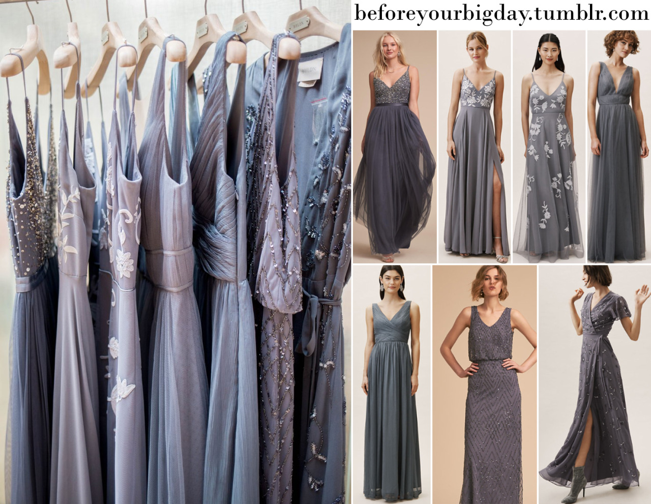 hydrangea bridesmaid dresses