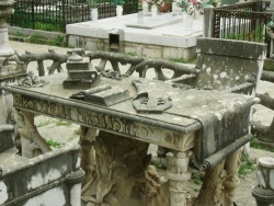 Unknown Artist, Graveyard, Sculpture Above