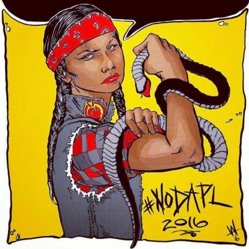 onefabric: “Stand Up To The Madness !!”  Artist: Weshoyot Alvitre   Water is life 🌊 