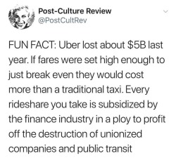 ms-demeanor: blashimov:  workingitinportland: http://money.cnn.com/2017/06/01/technology/business/uber-losses-investors/index.html Wait, in this narrative, who’s making the profit??  Uber, but only eventually. Much like Amazon ran diapers.com out of