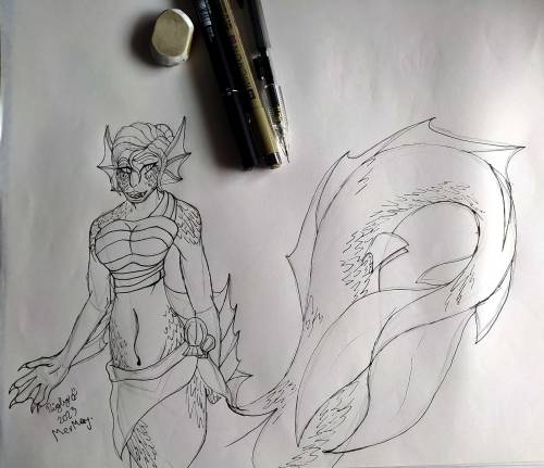 Late To MerMay But Here's An Oc I Had In The Works For A While. Her Tail Needs To Be Longer Though XD