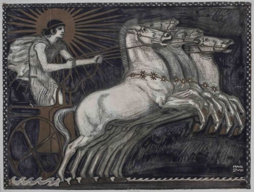 Stuck, Franz von (1863 Tettenweis - 1928 München) Helios. Plakat für die XI. Internationale Kunstaus