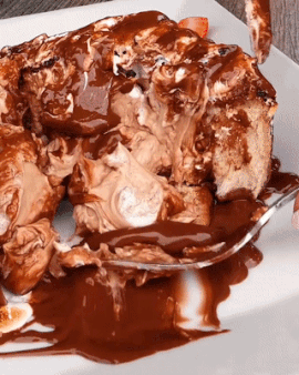 S'mores Nutella Cheesecake Stuffed French Toast※ Do not delete the caption / Do not repost my gifs w