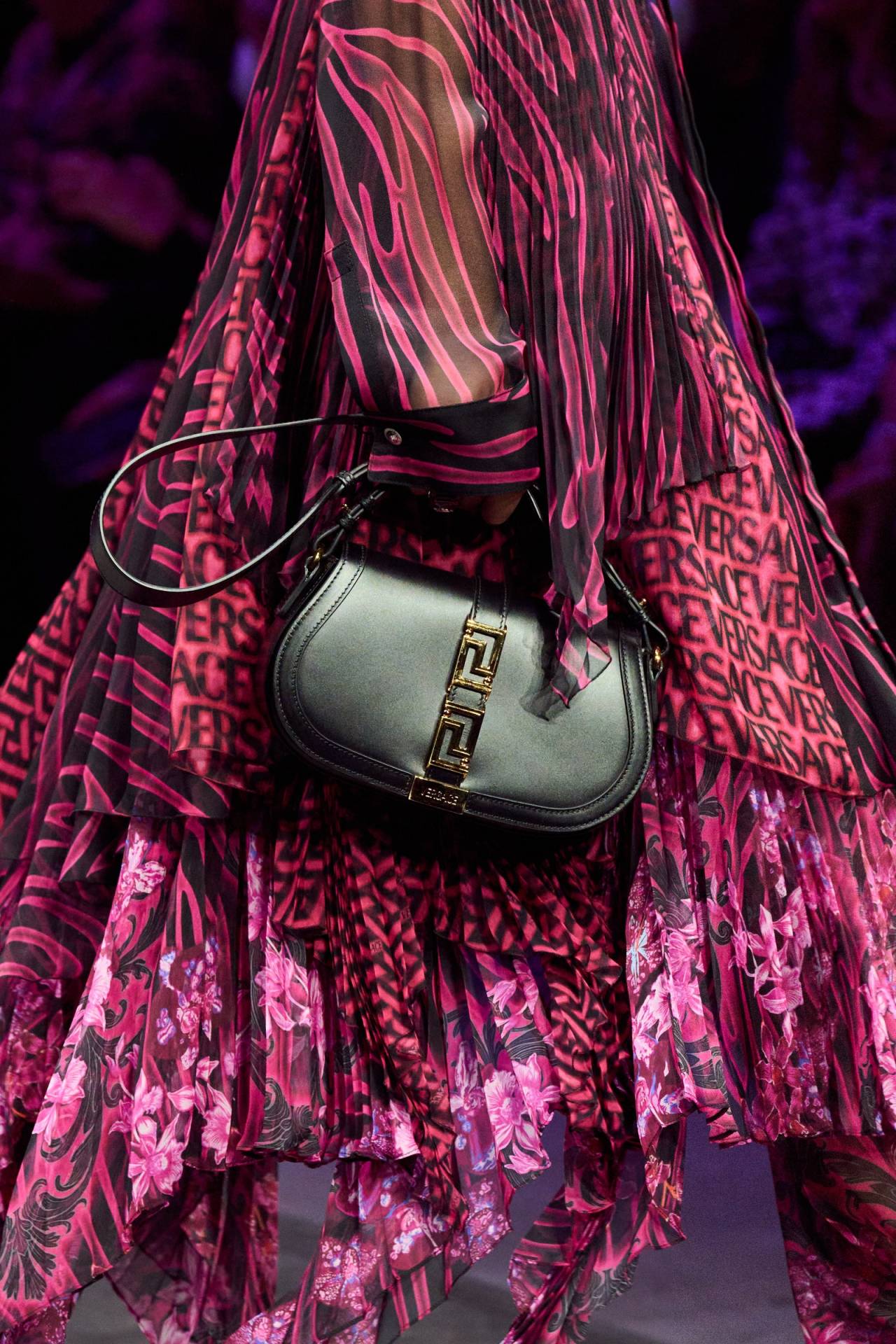 bag, pink, pink bag, purse, versace bag, fashion, tumblr, versace