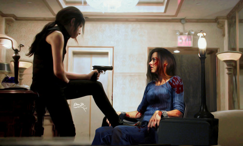 elikazet:  AU: Samaritan brainwashed Shaw and made her it’s own soldier. She didn’t remember Root and saw her as enemy.  