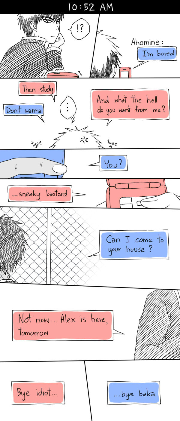 noinamon:  AoKaga Doujinshi from This short fiction by panna-acida thank you for