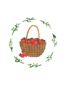 ash-elizabeth-art:  a basket of strawberries  shop | instagram | patreon | ko-fi  