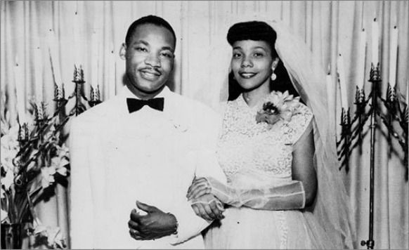 theniftyfifties:  Dr. Martin Luther King, Jr. &amp; Coretta Scott on their wedding