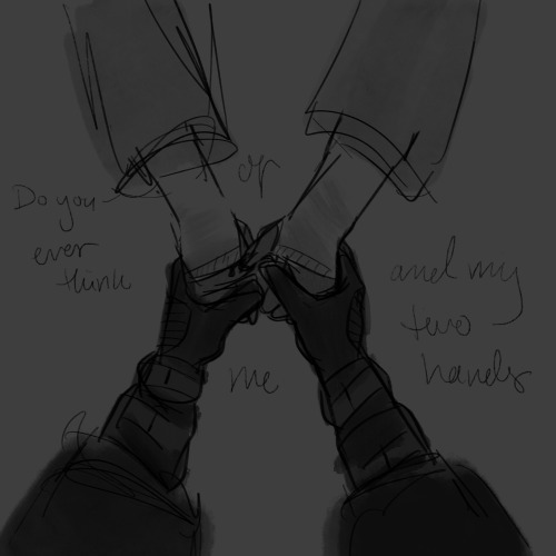 drawing of anakin holding ahsokas hands gently