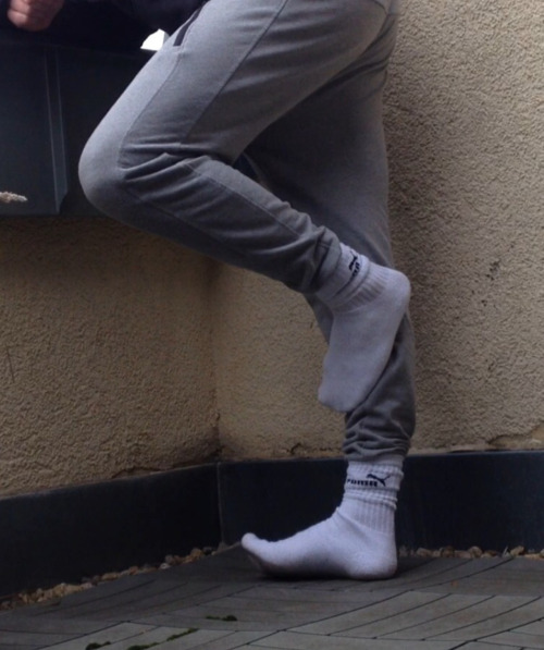 sneakerproll-germany: blksoxboy4dad:Yes to all! Wanna sniff my sweaty socks?
