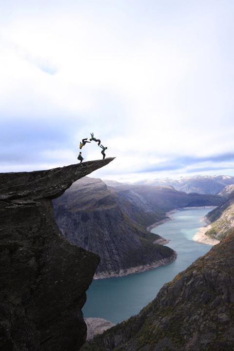 TROLLTUNGA, NORWAY
Trolltunga, Norwegian for ‘Troll’s Tongue’, is a rock formation that sticks horizontally out of a vertical mountain side above a 350 metre drop above Skjeggedal, near Odda, Norway. It is about a 3.-4 hour hike to Trolltunga, and...