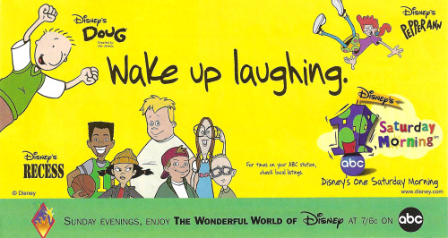 ABC insert ad from Disney Adventures, 1998
