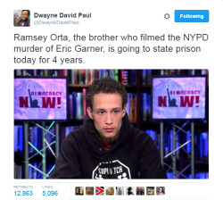 4mysquad:    Eric Garner’s murderers are where? Free. If this isn’t an example of this racist white supremacy I don’t no what is!   #EricGarner #BlackLivesMatter #Justice #PoliceBrutality #StayWoke 