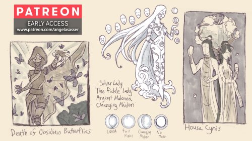  The 2nd collection of Early Access sketches for my Exalted Art Challenge is up a month in advance f