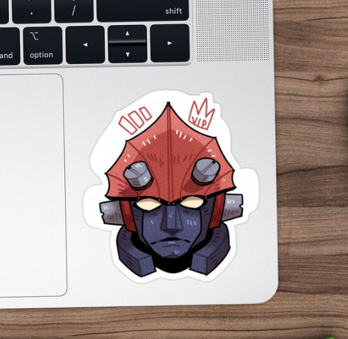 Pssst, your boy stealthily snuck some stickers onto Redbubble. If you like buff robots or impractica