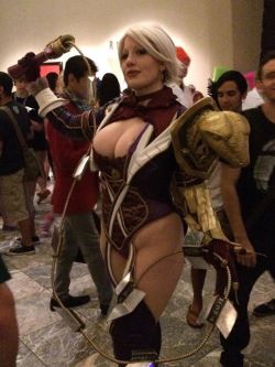 bellechere:  artemuscain-gamingandbs:  Favorite cosplayer series: bellechere Bellechere is French for Beautiful and Expensive. The beautiful part is true but if I recall correctly she likes to make costumes on a budget. But still they are quality costumes