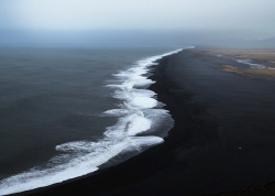 sickpage:  Sverrir ThorolfssonLines and forms on black sand, 2014