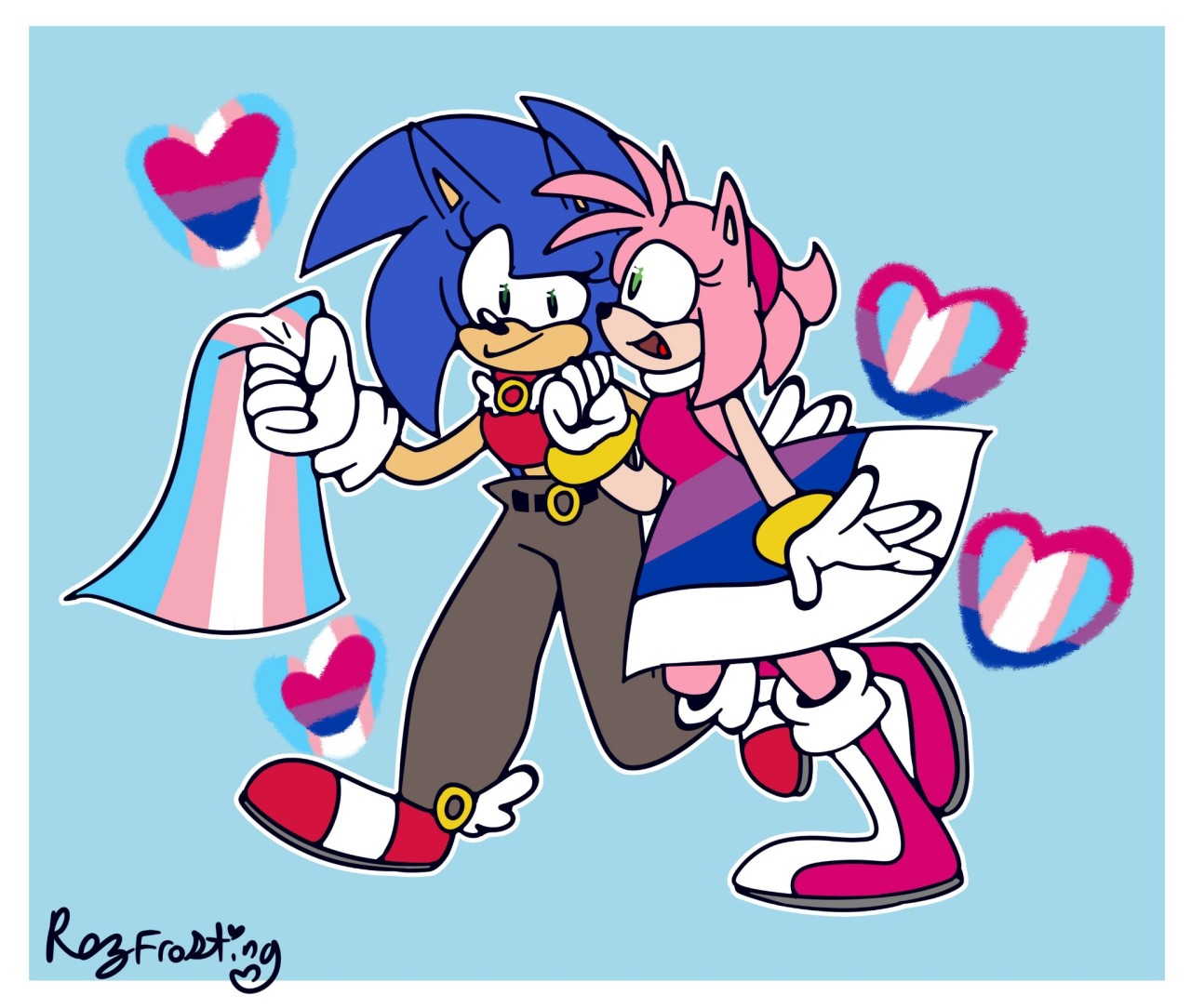 Project: Sonamy on X: nice try amy~ artwork by @Raitochan3