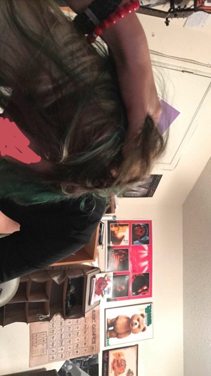 sluttytext:  explor1ngitall:Pictures I got of Cat and Johnny having fun last night, when she got home today she made me lick up all the cum he left inside of her 