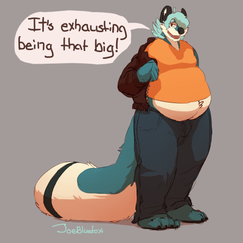 joebluefox:  Being a big monster takes a lot of calories, can’t be monstrous ALL the time. 