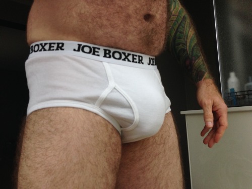 pupsunderwearpics:  Pup in Joe Boxer Full Rise Briefs 