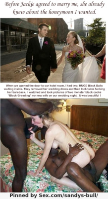 tracy4bbc:  ebonyhotsex:  I had my new bride BLACK-BRED on our wedding night.   Penetratio      (via TumbleOn)