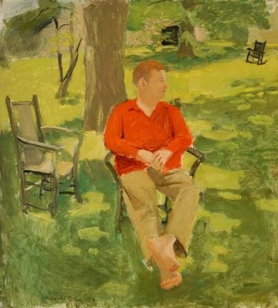 urgetocreate:  Fairfield Porter, Portrait of John Myers, 1953