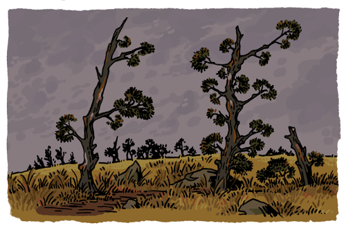 frednought:trying a thing where i make myself draw quick environments while i listen to podcasts