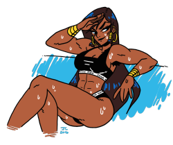 meekstape:  pharah x calvin klein   that yummy pharah