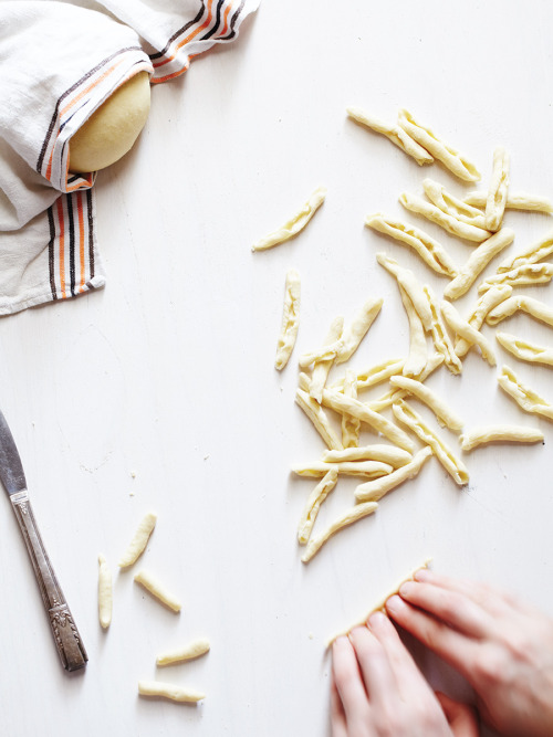 cavatelli lunghi.