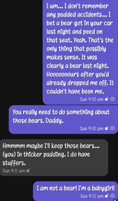 unicornsmooshie:Spontaneous Flood-Bustion 2: Attack of the Urine-Happy Bears & The Morning After⚠️ Warning ⚠️The following text messages may contain ideas not suitable for blushy little girls. Viewer discretion is advised by Daddy.A sampling