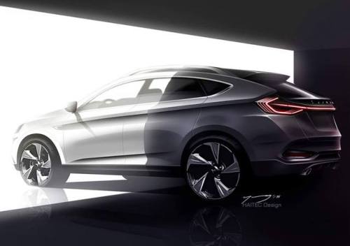 2017 Luxgen U6 facelift official sketch.