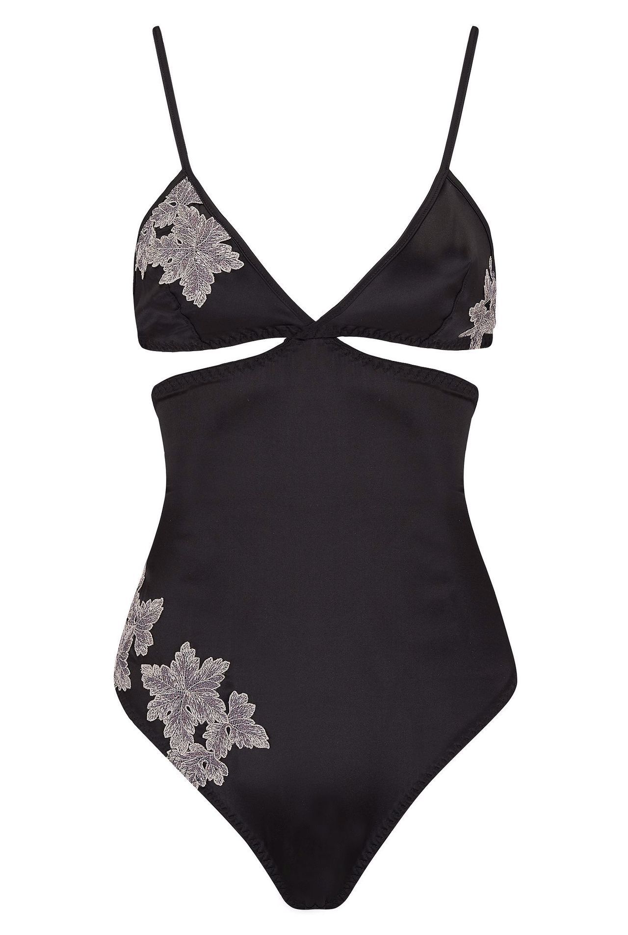 The V&A by Coco de Mer Collection | Midnight Vine bodysuit in silk ...