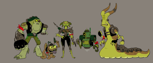 Some Alien Designs for a personal project I’m cooking up!