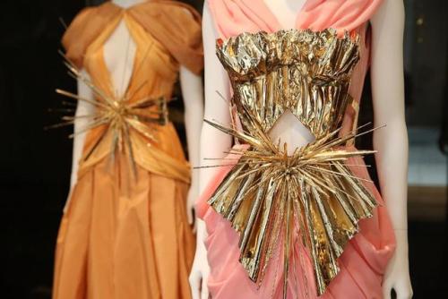 Details from “Heavenly Bodies: Fashion and the Catholic Imagination” MET Museum Exhibition including