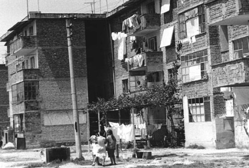 Housing blocks near the town of Lushnjë.  @ Sudetic