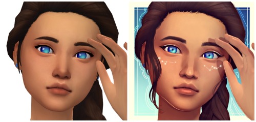 xyliaxsims: Did another edit! These are super fun. I repainted her whole nose, so that’s good 