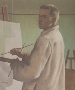 Alex Colville Self-Portrait, 1942  This portrait is from Colville’s student years at Mount Allison University, around the age of 22.