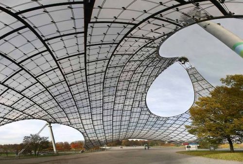 Munich Olympic StadiumBy Frei OttoGerman architect and structural engineer Frei Otto (31 May 1925 – 