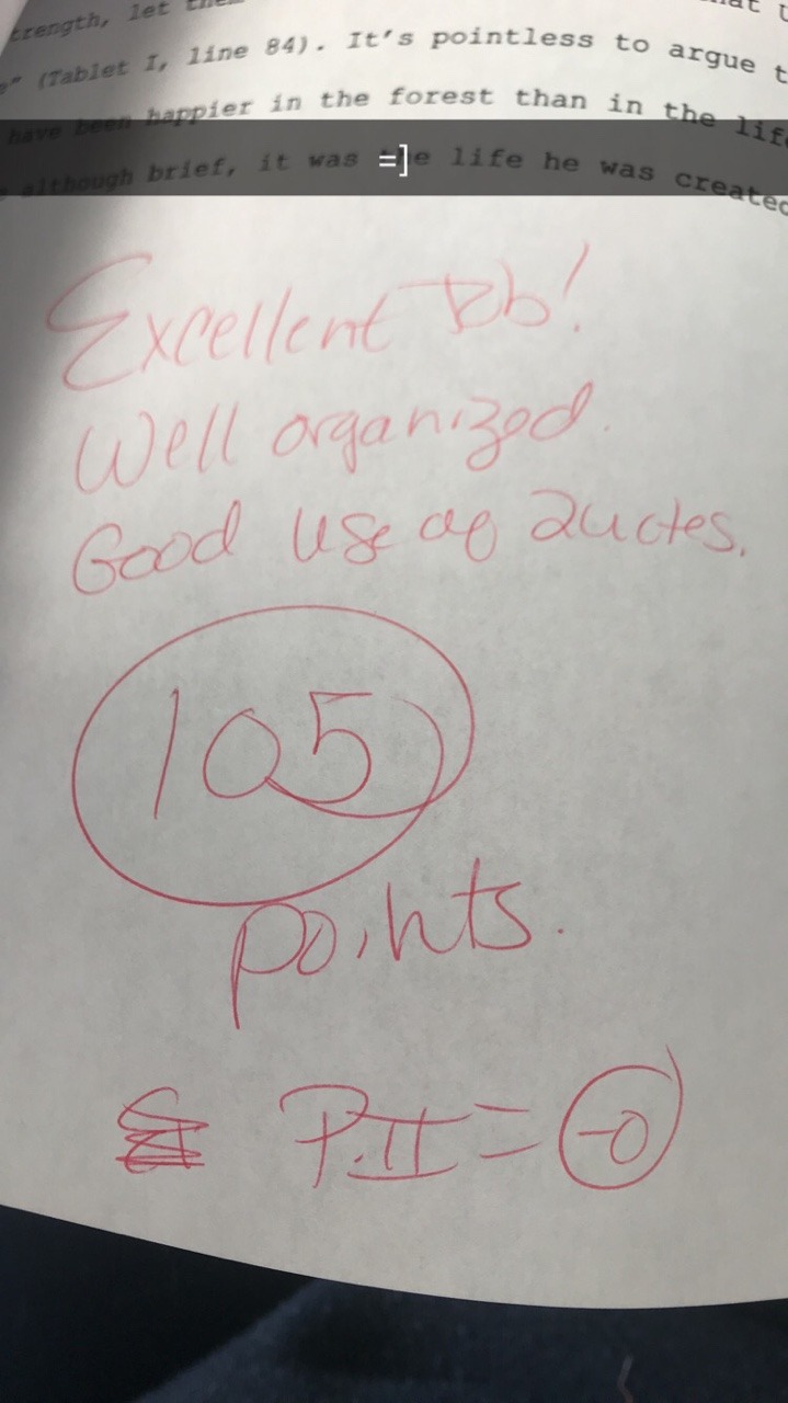 Got my midterms back! 