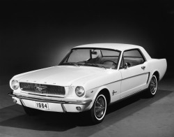 todayinhistory:  April 17th 1964: Ford Mustang debuts On this day in 1964, the Ford Motor Company introduced their new sports car - the Ford Mustang - to the public. The Mustang was one of the first ‘pony cars’, which are smaller sports car-like coupes.