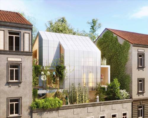 The Urban Tree House, 16th district, Vienna, Austria,Smartvoll Architects,Renderings by Mathias