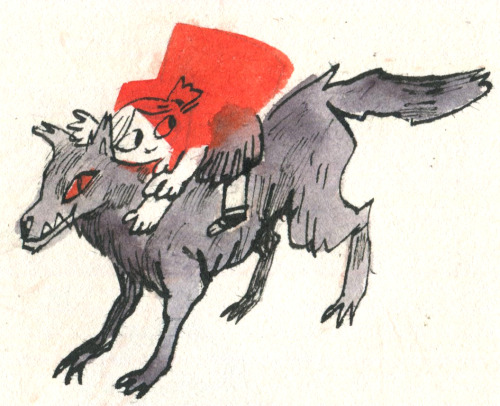next few fanarts for you ♥Little red and wolf, Susan Sto helit and Sam Vimes, Beorn ….and Bar