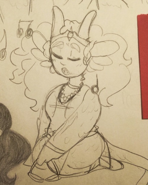hornedbooty: today’s sketchpage!!! this one is dedicated to feferi peixes, one of the best gir