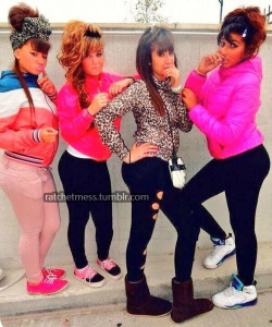 ratchetmess:  Today on “Ratchets the World Over&quot;: France If you live outside of North America,  then we REALLY want to make fun of your home grown ratchets as well…send us pics!