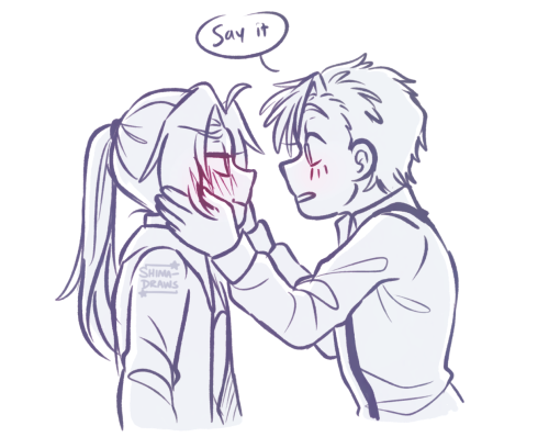 shima-draws:My brain: You can have a little Edhei. As a treat