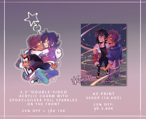 heLLO it’s finally finished!! I posted it on insta but will post here too c: my new klance zine is now up for preorder 🌟 you can find it in my store here 🌟I’ve had a ton of setbacks so I’m glad it’s finally done! 8′)💜 preorders
