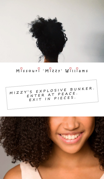 thatstormingbook:  Sanderson characters: 13/? - Missouri ‘Mizzy’ Williams (The